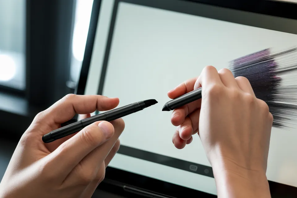 Digitale Unterschrift auf einem Tablet für ein rechtssicheres Abnahmeprotokoll im Handwerk.